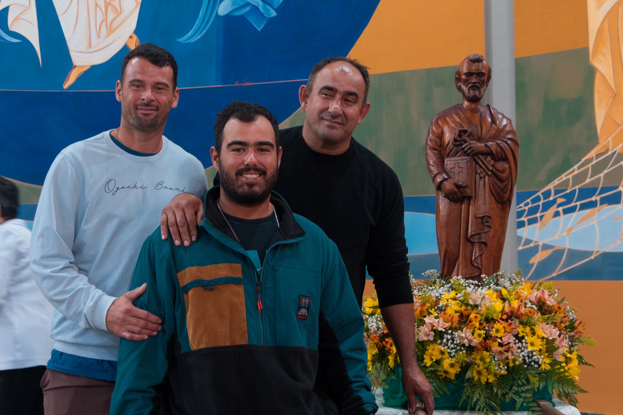 Pescadores locais na festa